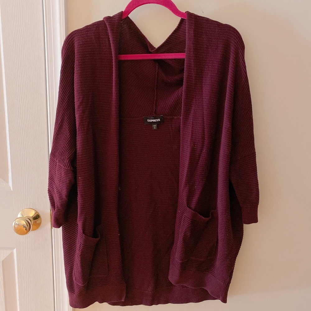[Express] Burgundy Dolman Sweater
